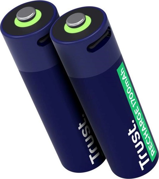 TRUST Nabíjecí baterie AA, USB-C, 2ks