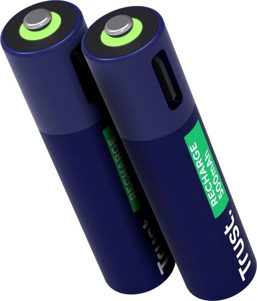 TRUST Nabíjecí baterie AAA, USB-C, 2ks