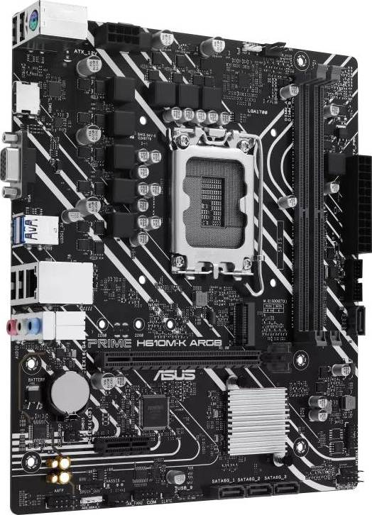 ASUS MB Sc LGA1700 PRIME H610M-K ARGB, Intel H610, 2xDDR5, 1xHDMI, 1xVGA, mATX