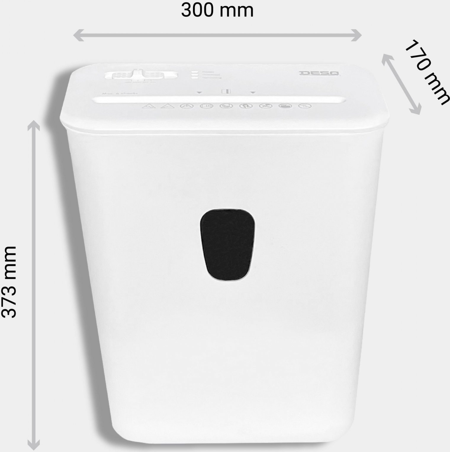 DESQ Skartovačka, 4 x 38 mm, 15l, křížový řez, bílá