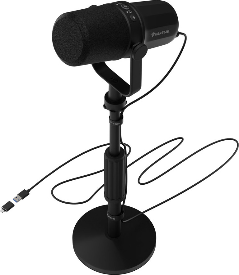 Streamovací mikrofon Genesis RADIUM 750D, USB/XLR, stojan