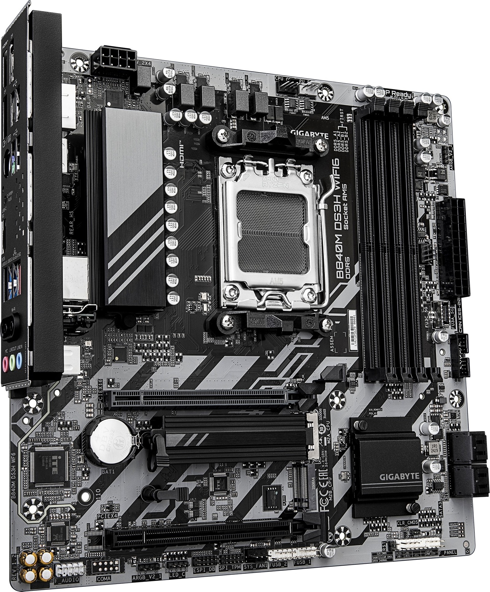 GIGABYTE MB Sc AM5 B840M DS3H WIFI6, AMD B840, 4xDDR5,WIFI, DP, HDMI, mATX