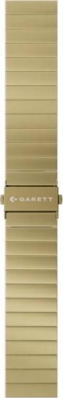 Garett univerzální řemínek 20 mm, zlatý kovový, typ Solid