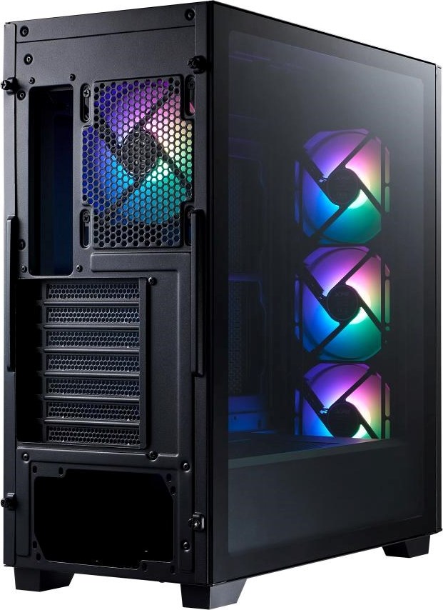ADATA XPG case LANDER 500 Mid-Tower, bez zdroje, 4x 120mm ARGB Fan, Černá