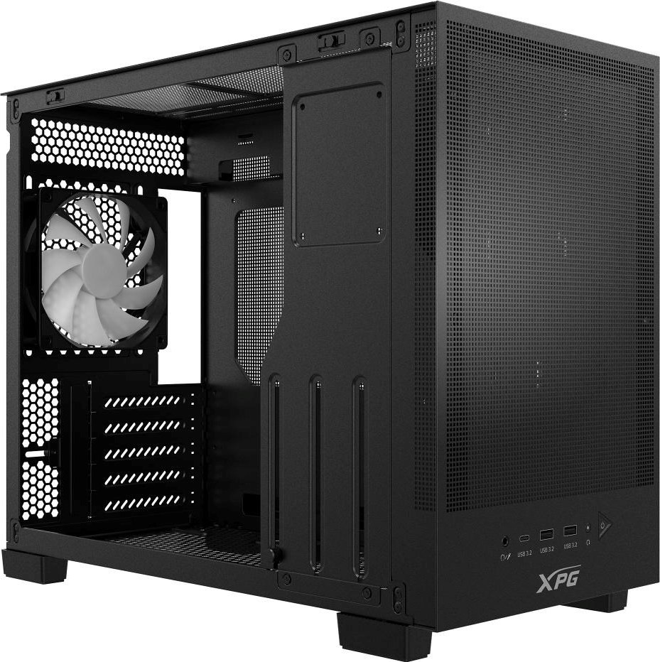 ADATA XPG case VALOR MESH NANO Mini-Tower, bez zdroje, 1x 120mm ARGB Fan, Černá