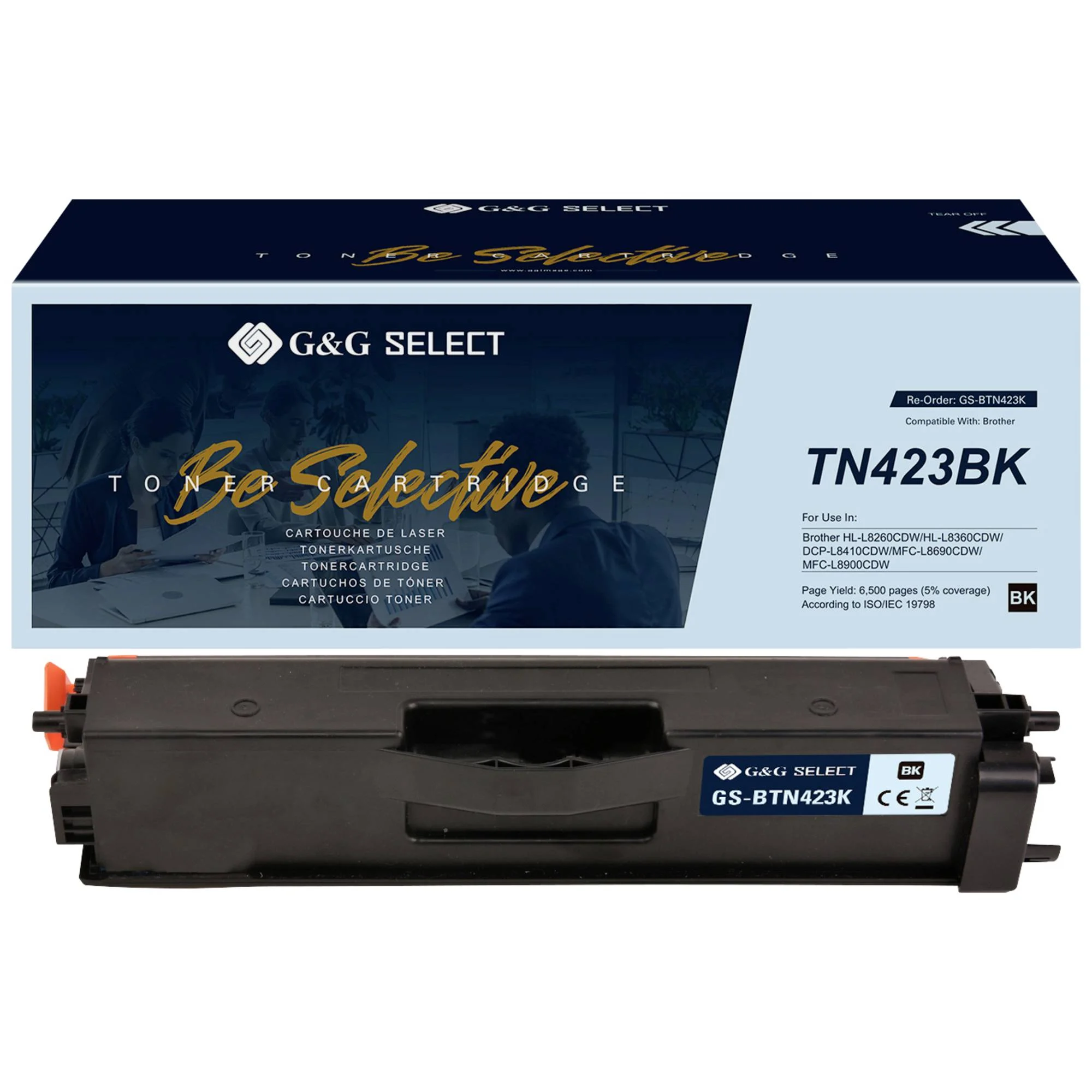 G&G orig. Kompatibilný toner G&G Select TN-423BK Black pre Brother na 6500 strán