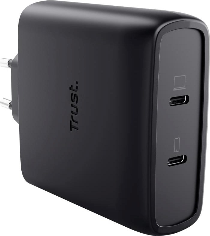 TRUST GaN Nabíječka MAXO 100W 2-Port, USB-C, černá