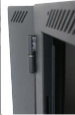 XtendLan 19" dvoudílný nástěnný rozvaděč 9U 600x550, nosnost 60 kg, plné dveře, svařovaný,černý