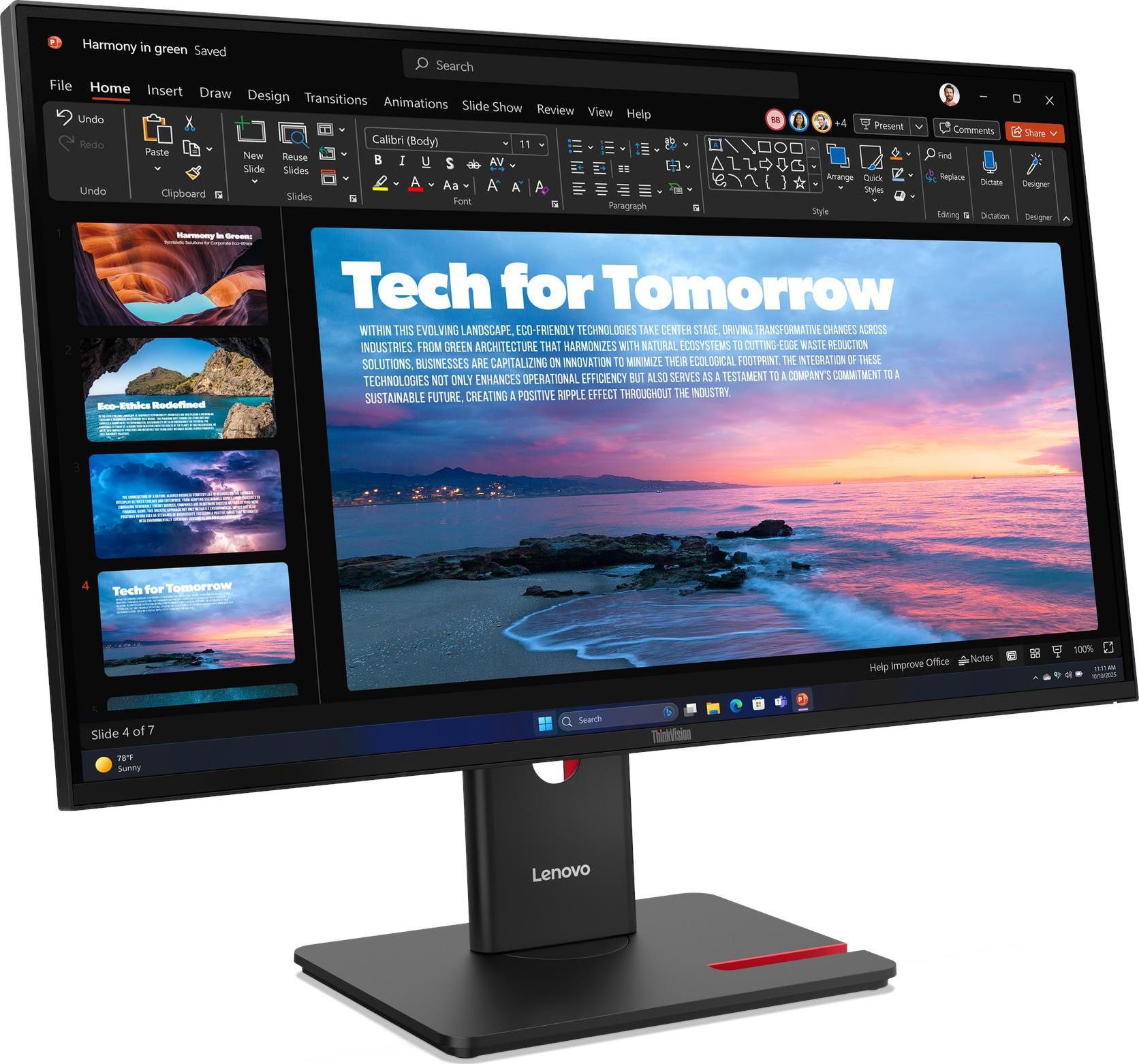 LENOVO LCD ThinkVision T27QD-40- 27",IPS,mat,16:9,2560x1440,178/178,4/6ms,350cd/m2,1500:1,CAM,DP,HDMI,PIVOT,VESA,3Y