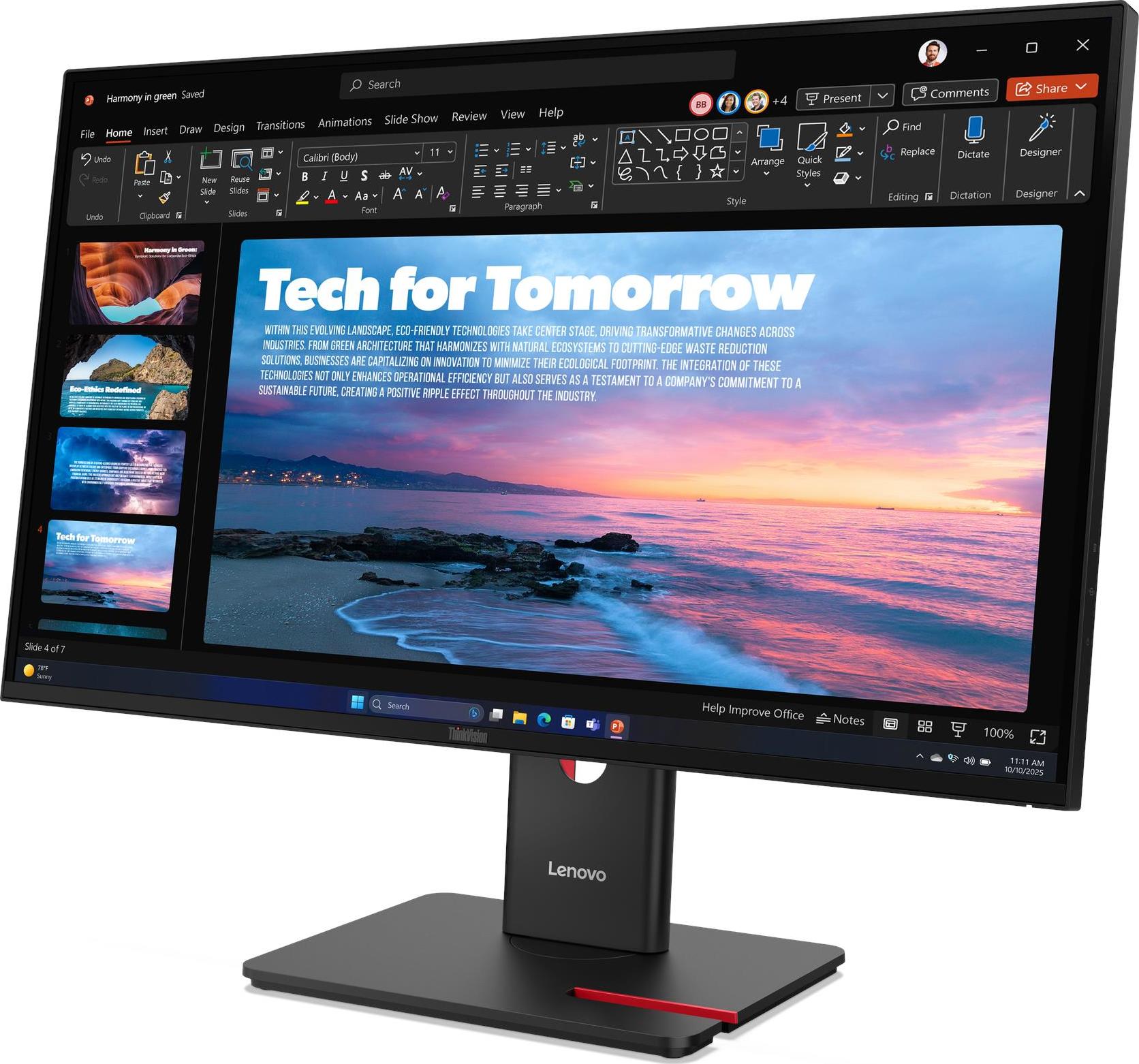 LENOVO LCD ThinkVision T27QD-40- 27",IPS,mat,16:9,2560x1440,178/178,4/6ms,350cd/m2,1500:1,CAM,DP,HDMI,PIVOT,VESA,3Y