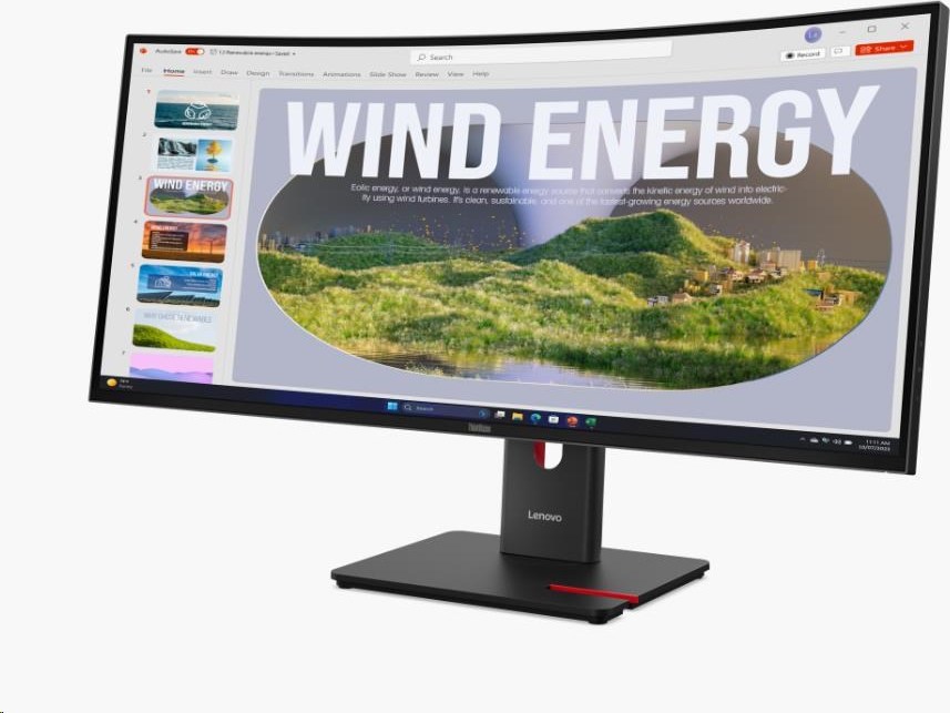 LENOVO LCD ThinkVision T34WD-40- 34",IPS,mat,21:9,3440x1440,178/178,4/6ms,300cd/m2,3000:1,CAM,DP,HDMI,VESA,3Y