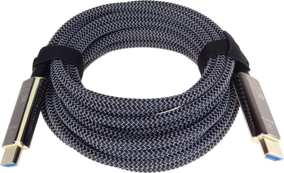 PREMIUMCORD Ultra High Speed HDMI 2.1 optický fiber kabel 8K@60Hz, zlacené 7m