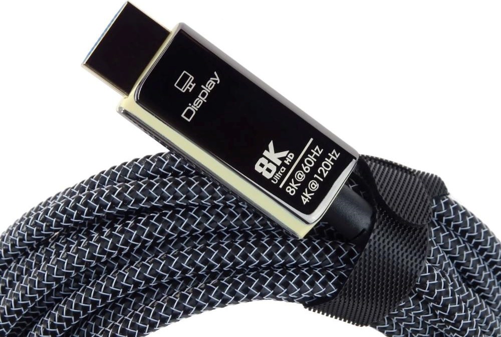 PREMIUMCORD Ultra High Speed HDMI 2.1 optický fiber kabel 8K@60Hz, zlacené 7m