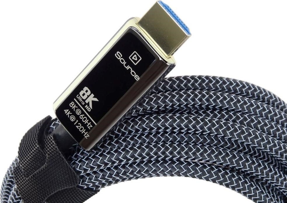 PREMIUMCORD Ultra High Speed HDMI 2.1 optický fiber kabel 8K@60Hz, zlacené 7m