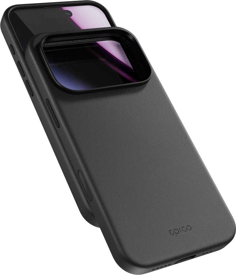 Epico Leather Mag+ Case iPhone 17 Pro Max - černá