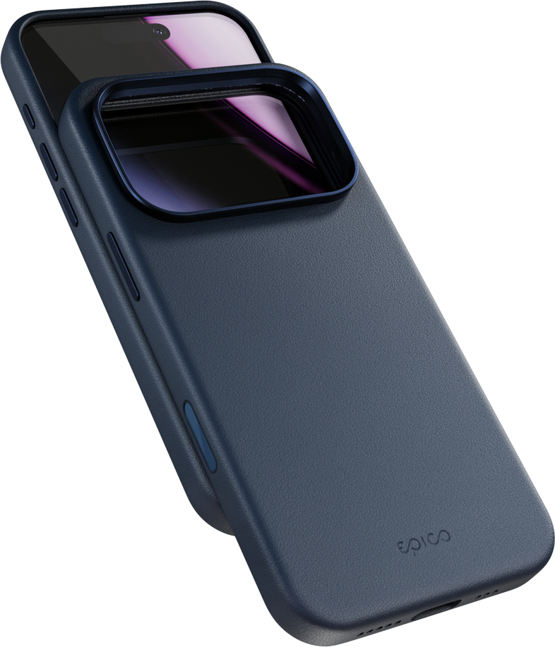 Epico Leather Mag+ Case iPhone 17 Pro - modrá