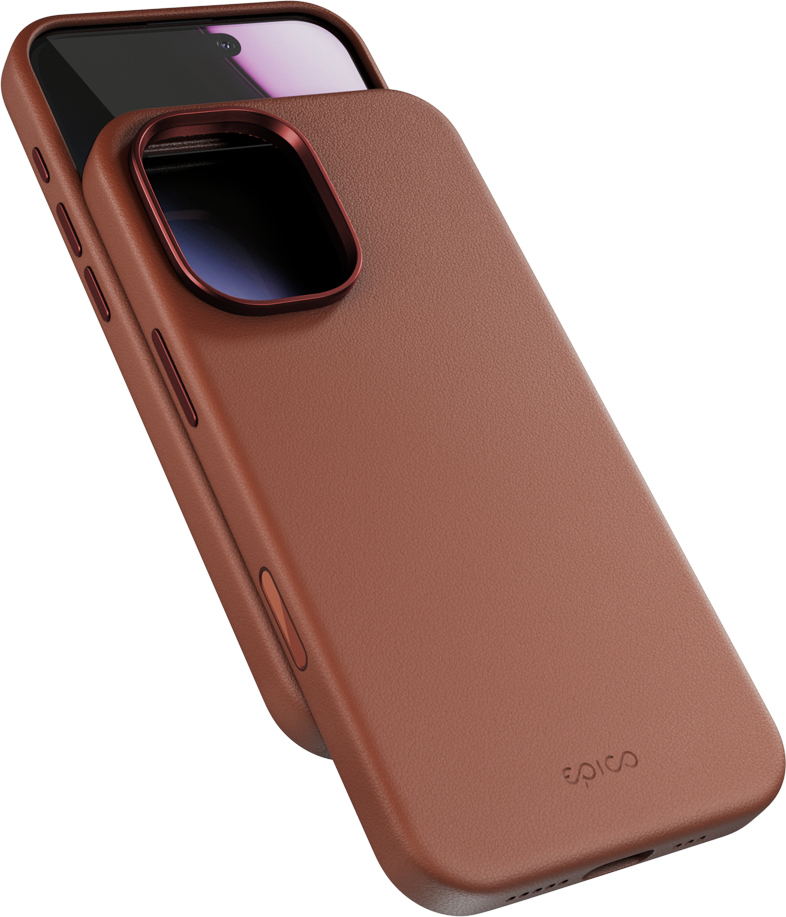 Epico Leather Mag+ Case iPhone 17 - hnědá