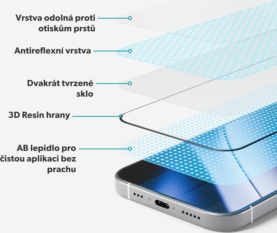 Epico AntiReflective Glass 3D iPhone 17 Pro Max