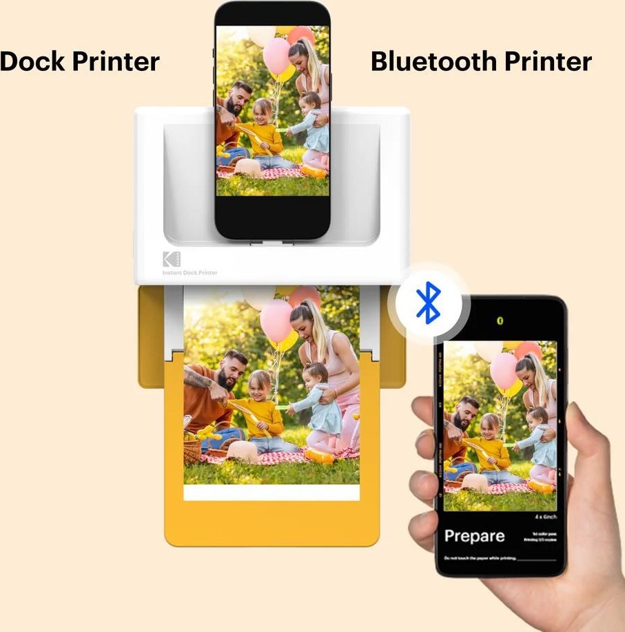 KODAK stolní fototiskárna Dock Plus Retro PD460 žlutá