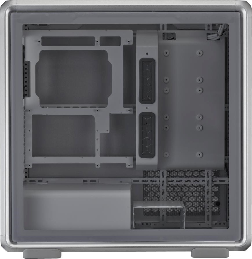 CoolerMaster Cooler Master case MasterFrame 600, Průhledná bočnice, ATX, 3x 140mm ARGB Fan, 1x 120mm ARGB Fan, ARGB Hub, Stříbrná