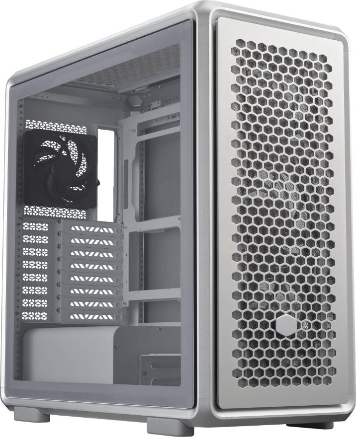 CoolerMaster Cooler Master case MasterFrame 600, Průhledná bočnice, ATX, 3x 140mm ARGB Fan, 1x 120mm ARGB Fan, ARGB Hub, Stříbrná