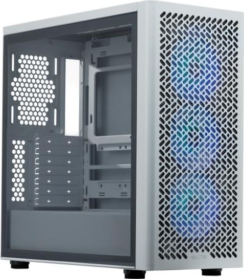 CoolerMaster Cooler Master case Elite 502 White, Průhledná bočnice, ATX, 3x 120mm ARGB Fan, bílá
