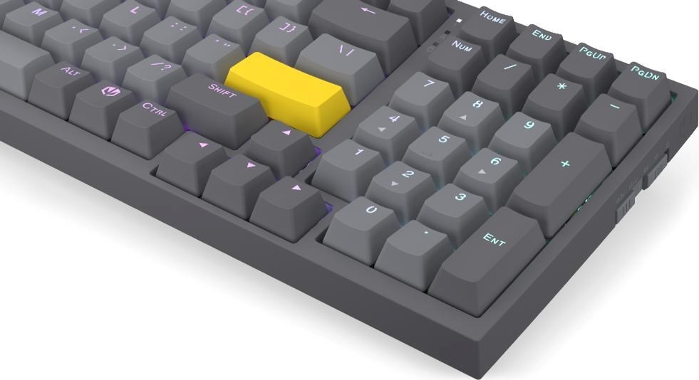 Endorfy herní klávesnice Celeris 1800, bezdrátová, yellow switch, mechanická, US layout, RGB