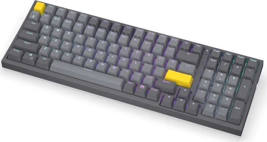 Endorfy herní klávesnice Celeris 1800, bezdrátová, yellow switch, mechanická, US layout, RGB