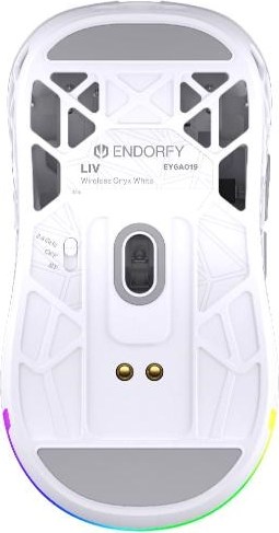 Endorfy Herní myš LIV Wireless Onyx White, Bezdrátová, ARGB, bílá