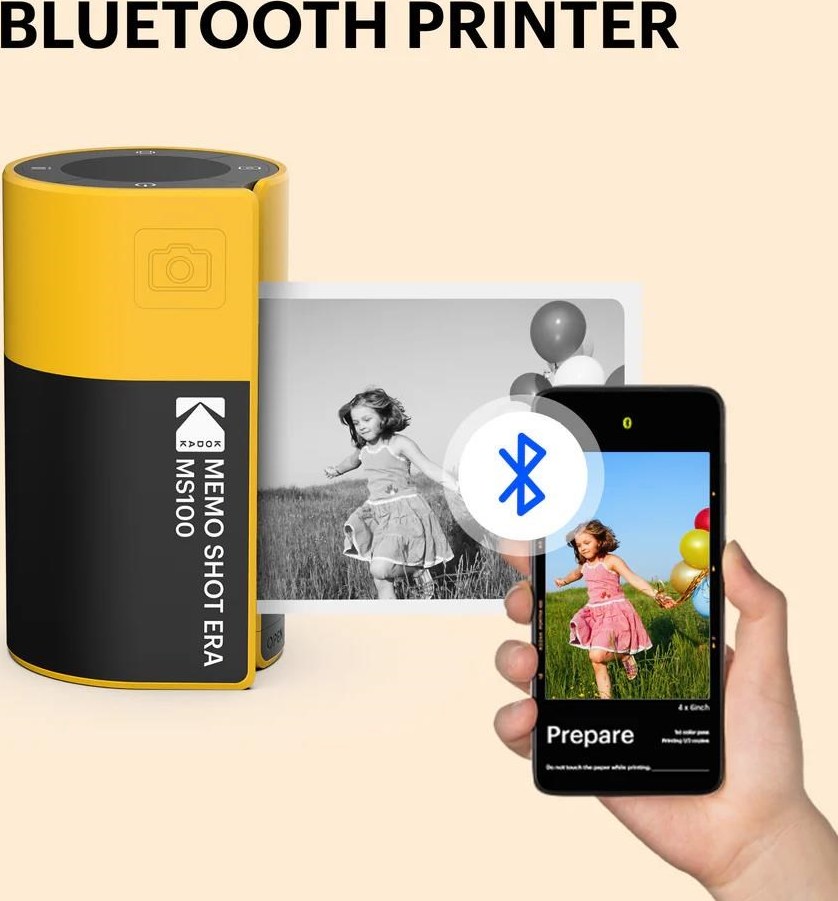 KODAK fotoaparát s tiskárnou štítků MemoShot Era MS100