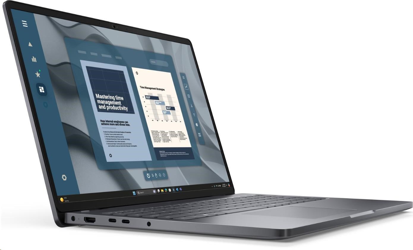 DELL NTB Pro 16 PC16255/AMD Ryzen 5 220/8GB/512SSD/16" FHD+ /IR Cam & Mic/65W/WLAN/FgrPr/Backlit Kb/W11 Pro/3Y PS NBD