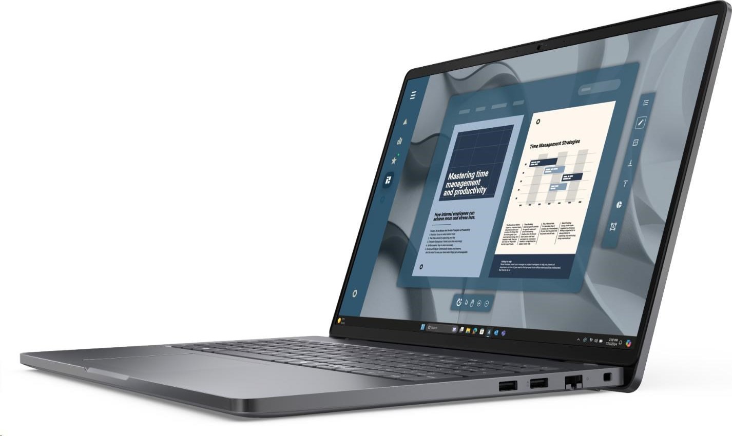 DELL NTB Pro 16 PC16255/AMD Ryzen 5 220/8GB/512SSD/16" FHD+ /IR Cam & Mic/65W/WLAN/FgrPr/Backlit Kb/W11 Pro/3Y PS NBD