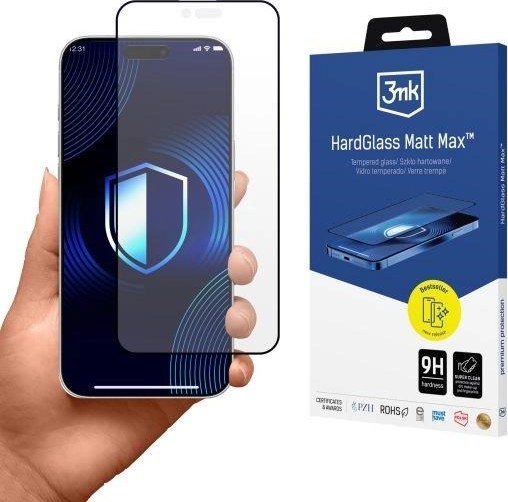 3mk tvrzené sklo HardGlass Matt Max pro Apple Iphone 17 Pro