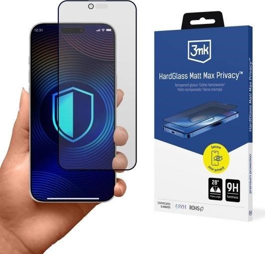 3mk tvrzené sklo HardGlass Matt Max Privacy pro Apple Iphone Air