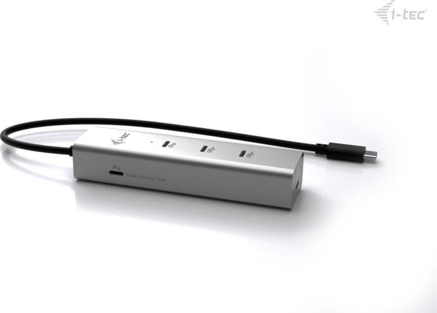 i-tec USB-C Charging Metal HUB 5port with USB-C video 8K, Power Delivery 85W