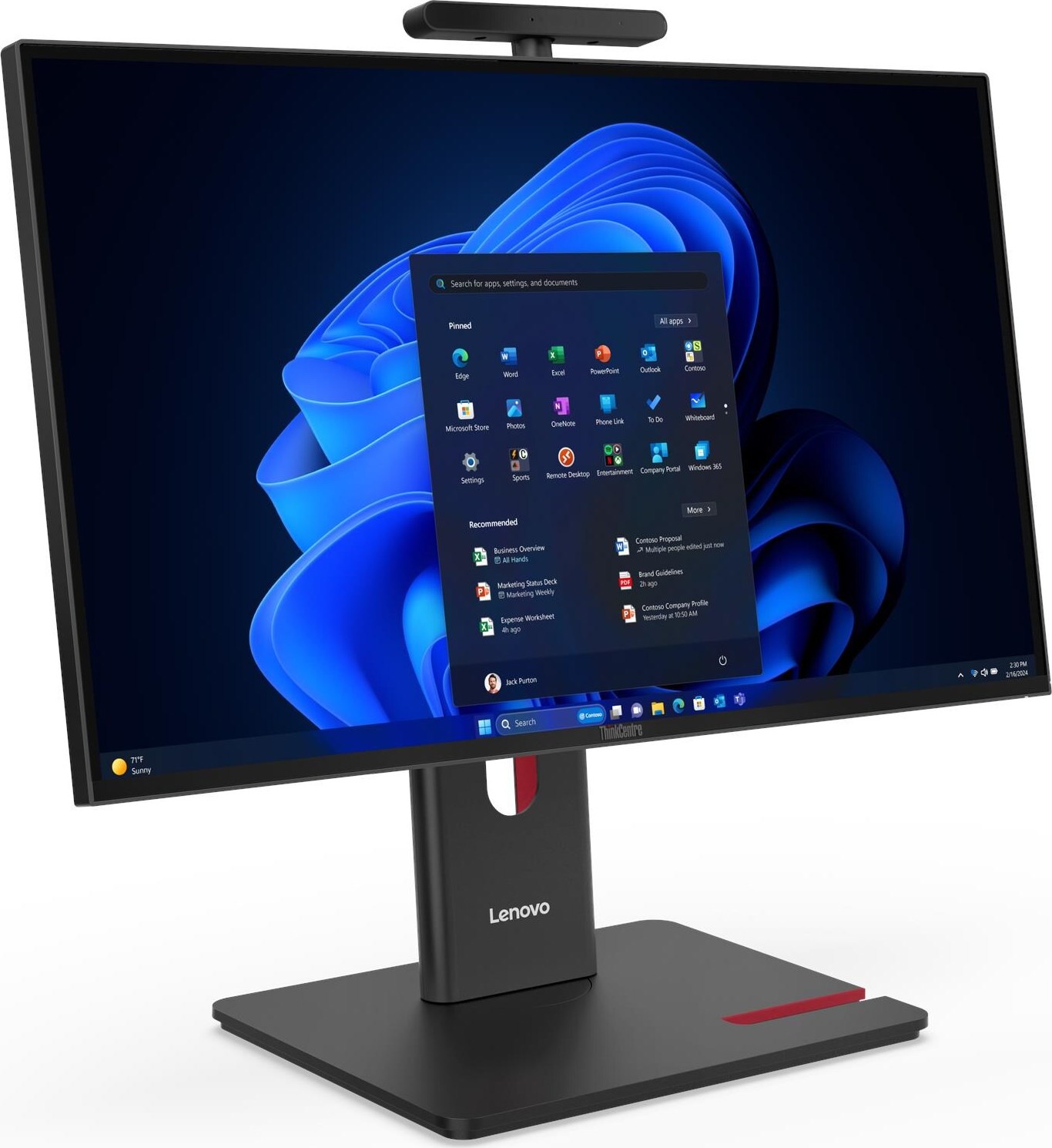 Lenovo ThinkCentre M/M90a Gen 6/23,8"/FHD/U7-265/32GB/1TB/Intel int/W11P/Černá/3ROn-Site
