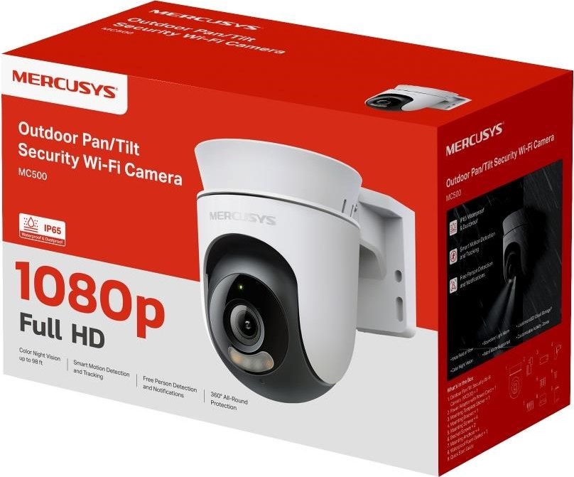 MERCUSYS MC500 venkovní-outdoor kamera (FHD, 1080p, IR 30m, WiFi, microSD)