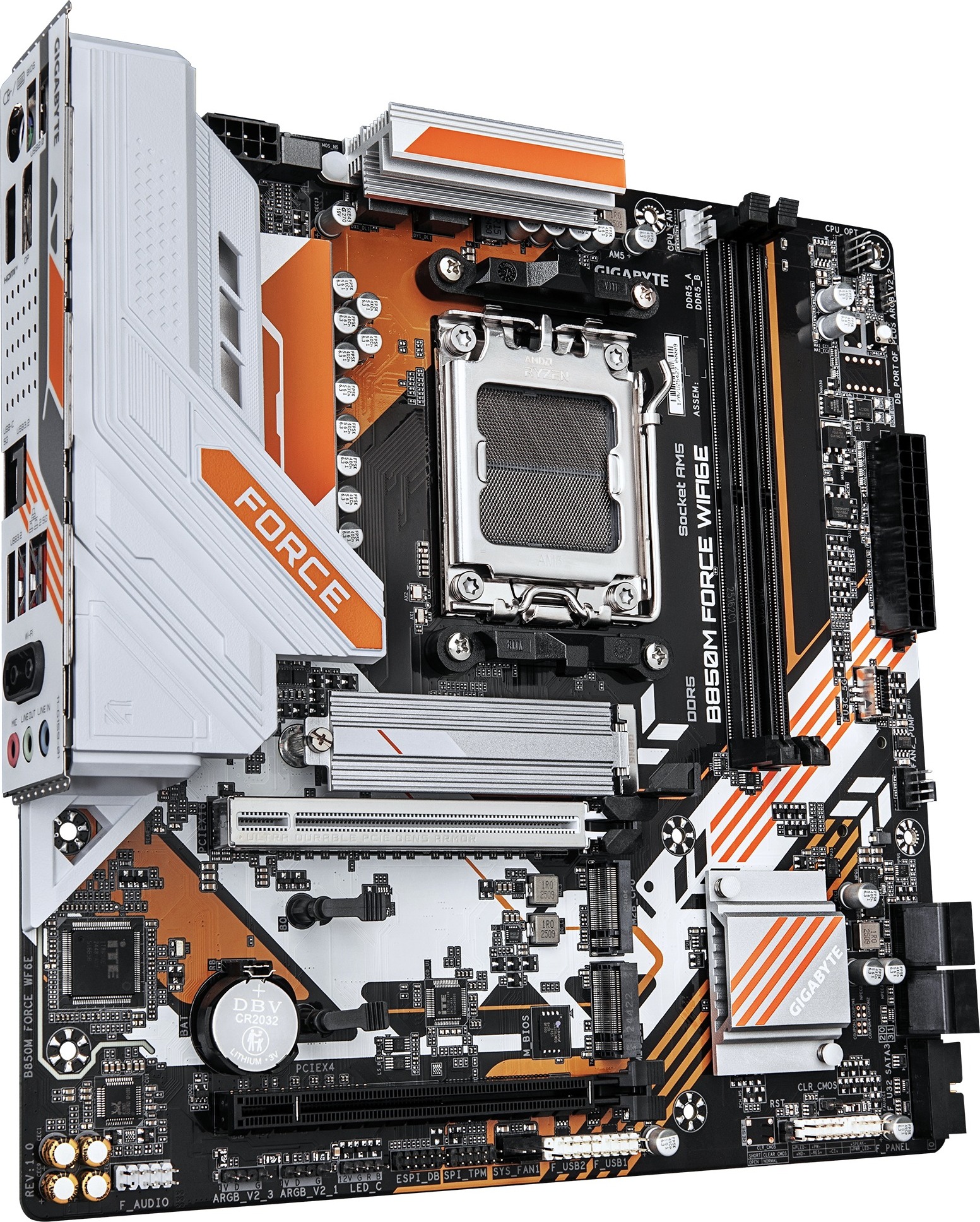 GIGABYTE MB Sc AM5 B850M FORCE WIFI6E, AMD B850, 2xDDR5, WIFI, 1xDP, 1xHDMI, mATX