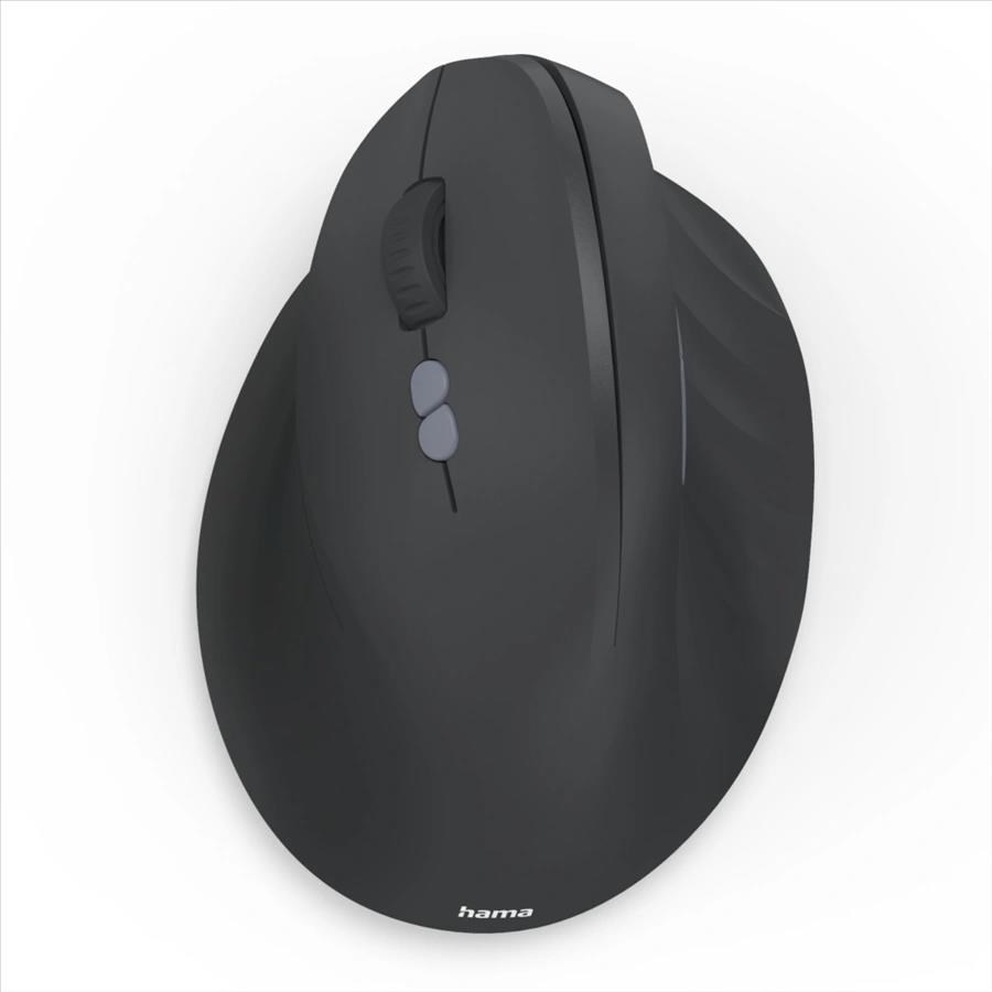Hama vertikálna ergonomická bezdrôtová myš EWM-500L, pre ľavákov, čierna