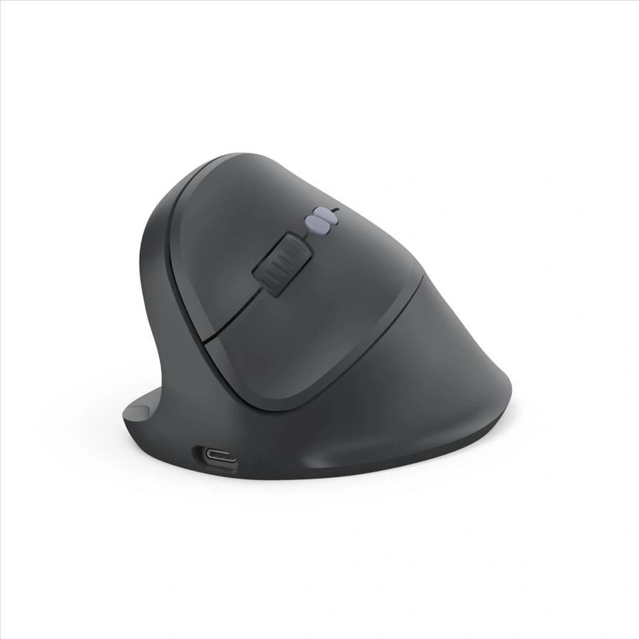 Hama vertikálna ergonomická bezdrôtová myš EWM-600L, pre ľavákov, nabíjacia, čierna