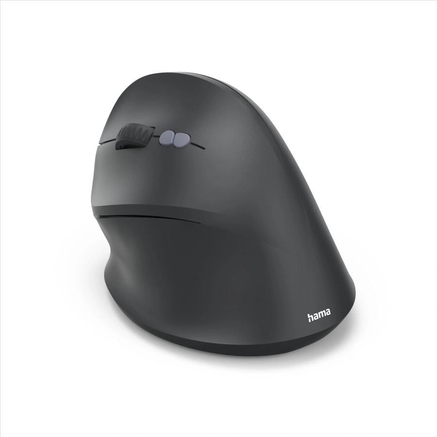 Hama vertikálna ergonomická bezdrôtová myš EWM-600L, pre ľavákov, nabíjacia, čierna