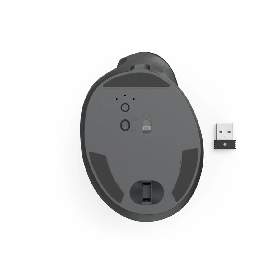 Hama vertikálna ergonomická bezdrôtová myš EWM-600L, pre ľavákov, nabíjacia, čierna