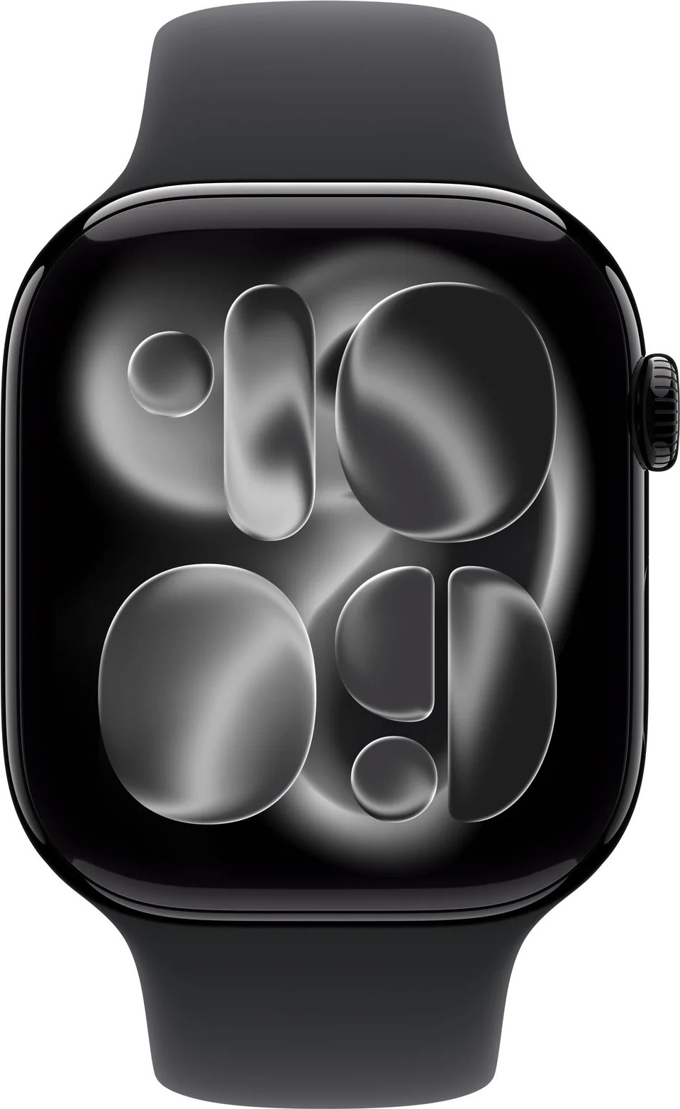 Apple Watch Series 11 GPS + Cellular 46mm Jet Black Aluminium Case with Black Sport Band - M/L