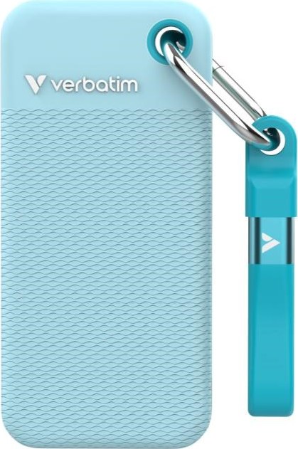 VERBATIM externí SSD 1TB Pocket SSD, USB-C, Modrá