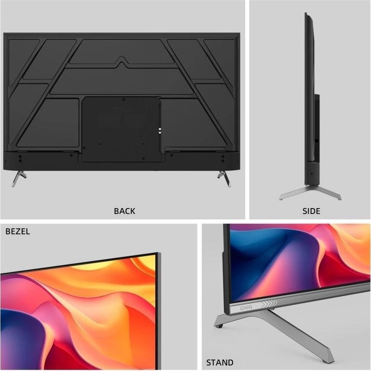 CHiQ U50QST TV 50", UHD, QLED, ultratenká, Google TV, DLG 120 Hz, Dolby Audio, Frameless, metalická
