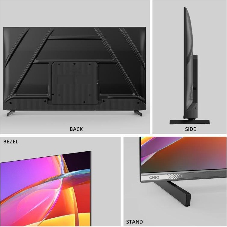 CHiQ L43QST TV 43", FHD, QLED, ultratenká, Android14, Dolby Audio, Frameless