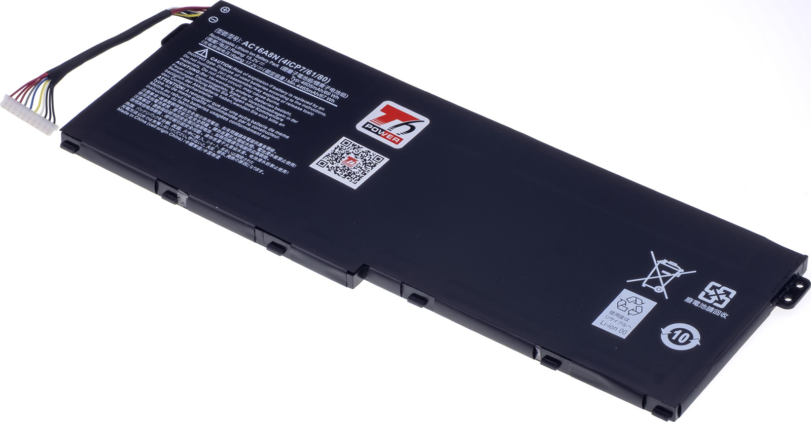 Baterie T6 Power pro Acer Aspire Nitro VN7-593G, VN7-793G, 4605mAh, 69Wh, 4cell, Li-pol