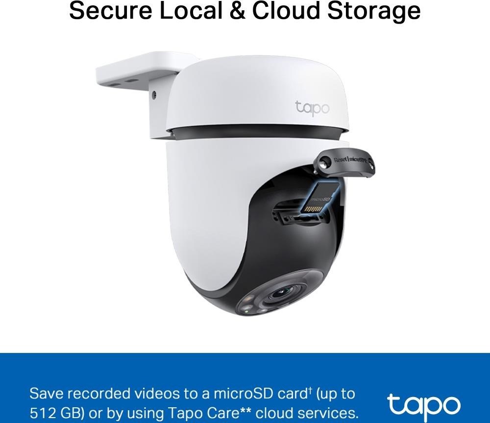 TP-Link Tapo C510W(2-pack) venkovní-outdoor kamera, (3MP, PTZ, 2K 1296p, WiFi, IR 30m, micro SD card)