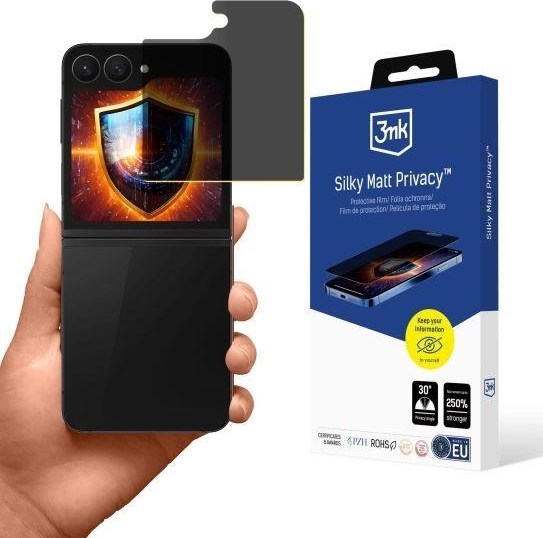 3mk ochranná folie Silky Matt Privacy pro Samsung Galaxy Z Flip 6 / 7 FE