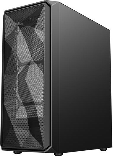 VEIN X VeinX case ME19A Mid Tower, bez zdroje, 1x USB3.0, 1x USB2.0, 4x 120mm ARGB Fan, 1x ARGB Controller, černá